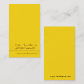 Minimales GoldMinimalistischer Beruf persönlich Visitenkarte (Vorne/Hinten)