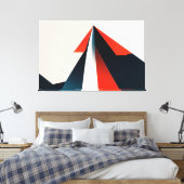 Minimales grafisches Design Leinwanddruck (Insitu (Schlafzimmer))