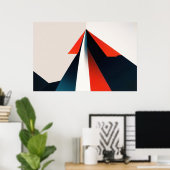 Minimales grafisches Design Poster (Heimbüro)