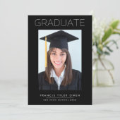 Minimales grenzübergreifendes Foto Ankündigung (Stehend Vorderseite)