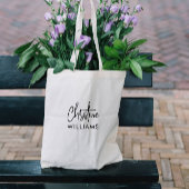 Minimales handgeschriebenes Skript für Signature M Tragetasche