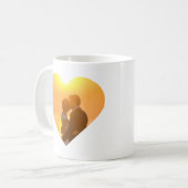 Minimales Herz-Shaped Foto - Ich Liebe Sie Wifey Kaffeetasse (Vorderseite Links)