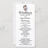 Minimales Hochzeitsprogramm für elegantes Foto (Vorderseite)