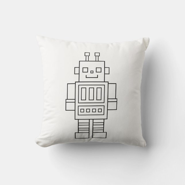 Minimales Kissen des Roboters (Vorderseite)