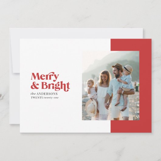 Minimales, kühnes, modernes Weihnachtsgebäck Feiertagskarte (Vorderseite)