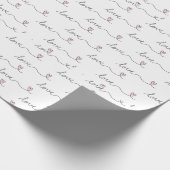 Minimales Liebe Wrapping Paper Geschenkpapier (Ecke)