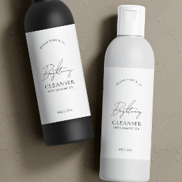 Minimales Logo 8 OZ Cosmo Flasche Wasserdicht Etik Schaumweinetikett