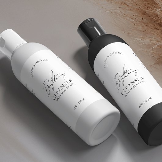 Minimales Logo 8 OZ Cosmo Flasche Wasserdicht Etik Schaumweinetikett