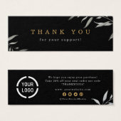 Minimales Logo für das Grüngeschäft dank Einlegen (Vorne & Hinten)