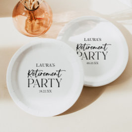 Minimales Minimalistisches einfaches elegantes Par Pappteller