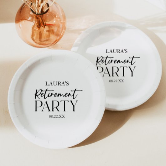 Minimales Minimalistisches einfaches elegantes Par Pappteller