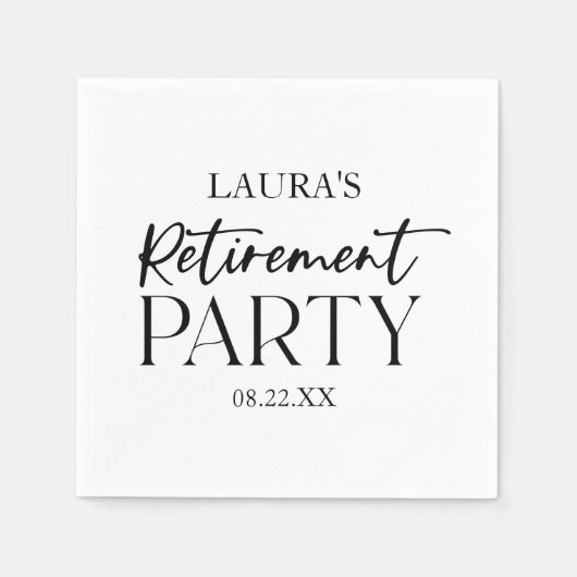 Minimales Minimalistisches einfaches elegantes Par Serviette (Vorderseite)