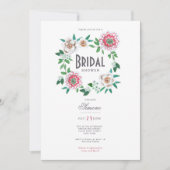 Minimales modernes Brautparty Einladung (Vorderseite)