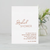 Minimales modernes Brautparty Folieneinladung (Stehend vorne)