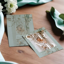 Minimales modernes Foto Mint Green Overlay Grad