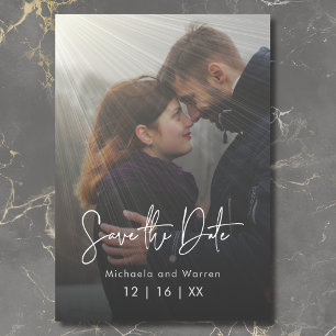 Minimales modernes Foto Save the Date