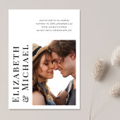 Minimales modernes Foto Save The Date