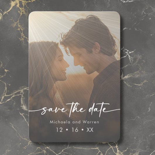 Minimales modernes Foto Save the Date