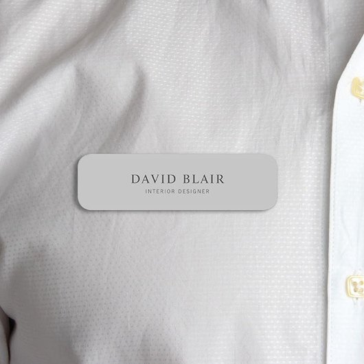 Minimales modernes Geschäft Namensschild