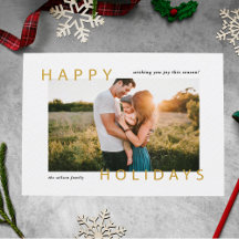 Minimales modernes Happy Holidays Foto