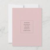 Minimales modernes Mini-Kalender Save the Date Fot (Rückseite)