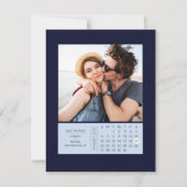 Minimales modernes Mini-Kalender Save the Date Fot (Vorderseite)