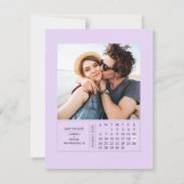 Minimales modernes Mini-Kalender Save the Date Fot (Vorderseite)