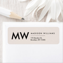 Minimales modernes Monogramm-Berufliches Etikett