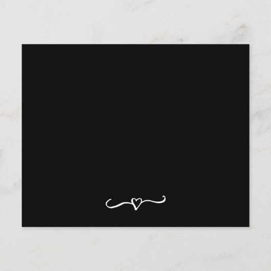 Minimales modernes Schwarz-Minimal-Foto Save the D (Rückseite)