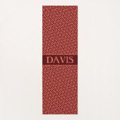 Minimales Muster der japanischen Brauncreme Yogamatte (Vorderseite)