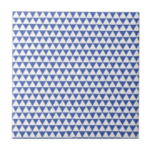Minimales Navy BlueWhite Triangle Geometrisches Mu