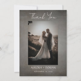 Minimales Not leidendes Foto Dankeschön-Karte Dankeskarte