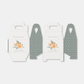 Minimales Orange Foliage Boho Foliage Brautparty Geschenkschachtel (Ungefaltet)