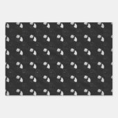 Minimales Panda Wrapping Paper Flachblatt Set 3 Geschenkpapier Set (Vorderseite 3)