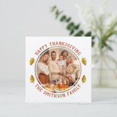 Minimales Party für Herbst-Erntedank Einladung (Stehend Vorderseite)