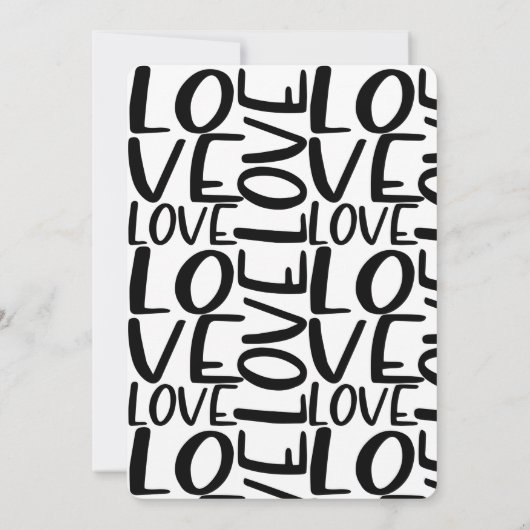 Minimales Party zum Hochzeitstag Einladung (Rückseite)