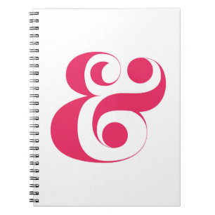 Minimales Pink-Etzeichen Notizblock