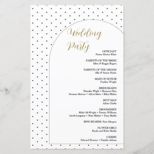 Minimales Programm für die Hochzeit von Bogenskrip (Rückseite)