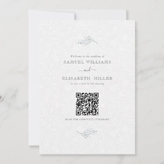 Minimales Programm für Schwarz auf Plush White Pai (Vorderseite)