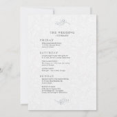 Minimales Programm für Schwarz auf Plush White Pai (Rückseite)