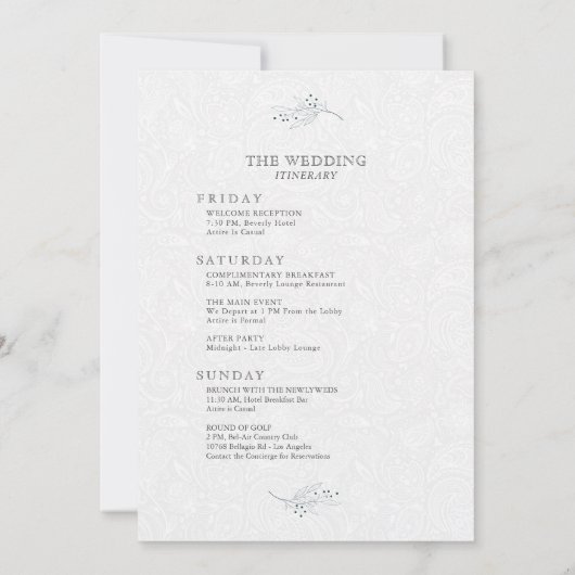 Minimales Programm für Schwarz auf Plush White Pai (Rückseite)