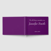 Minimales, respektierbares Beileid Gästebuch (Voll)