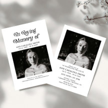 Minimales Retro-Beerdigung-Foto im liebenden Gedäc