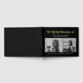 Minimales Retro-Beerdigung-Foto im liebenden Gedäc Gästebuch (Voll)