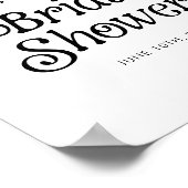 Minimales Retro-Brautparty-Begrüßungszeichen Poster (Ecke)