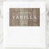 Minimales Rustikales Kerzensiegel Rechteckiger Aufkleber (Tasche)