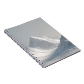 Minimales schneebedecktes BerglandschaftsNotebook Notizblock (Rechte Seite)