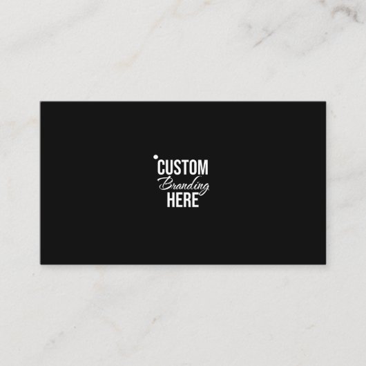 Minimales Schwarz-Weiß-Logo Visitenkarte (Vorderseite)