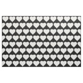 Minimales Schwarzweiss-Herz-Muster Stoff (Yard (91,4 cm))
