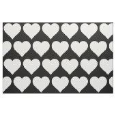 Minimales Schwarzweiss-Herz-Muster Stoff (Fat Quarter (45,7 x 55,9 cm))